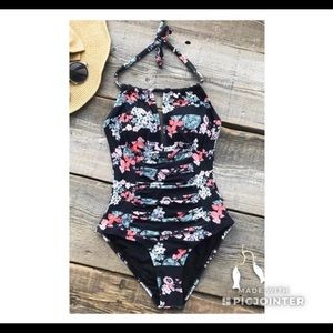 (Sold) Cupshe Floral Swimsuit- One piece